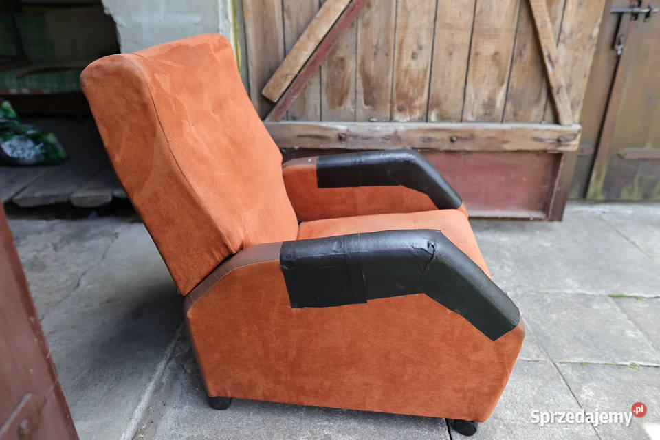 Fotel wypoczynkowy rozkładany RELAKS na kółkach Stąporków