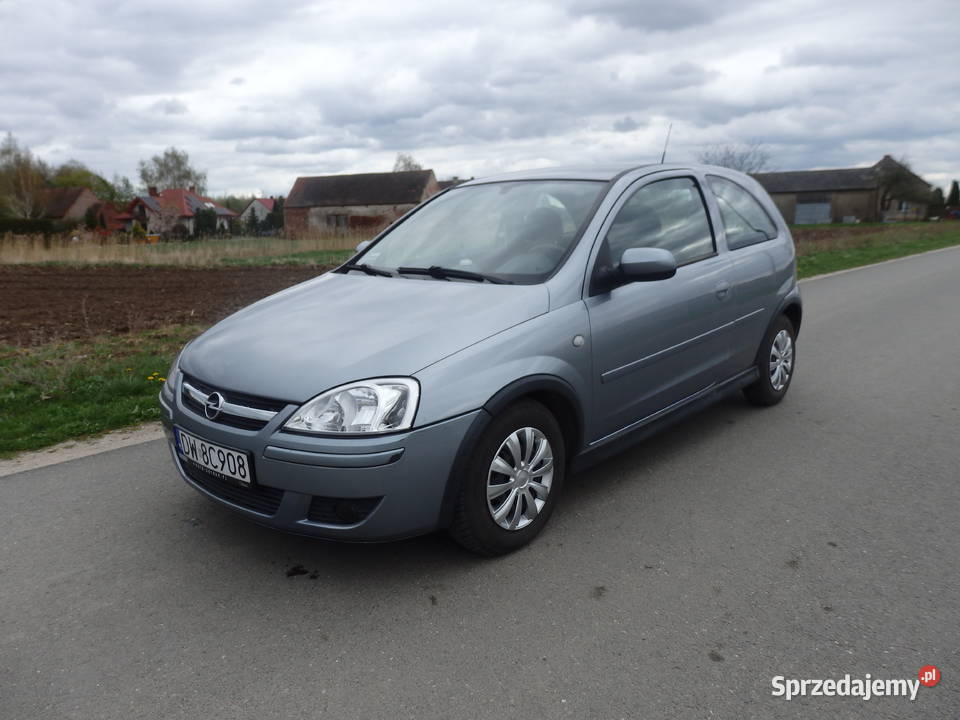 OPEL CORSA 2005r 12 benzyna klimatyzacja zadbany elektryczne lusterka Samochody osobowe dolnośląskie Groblice