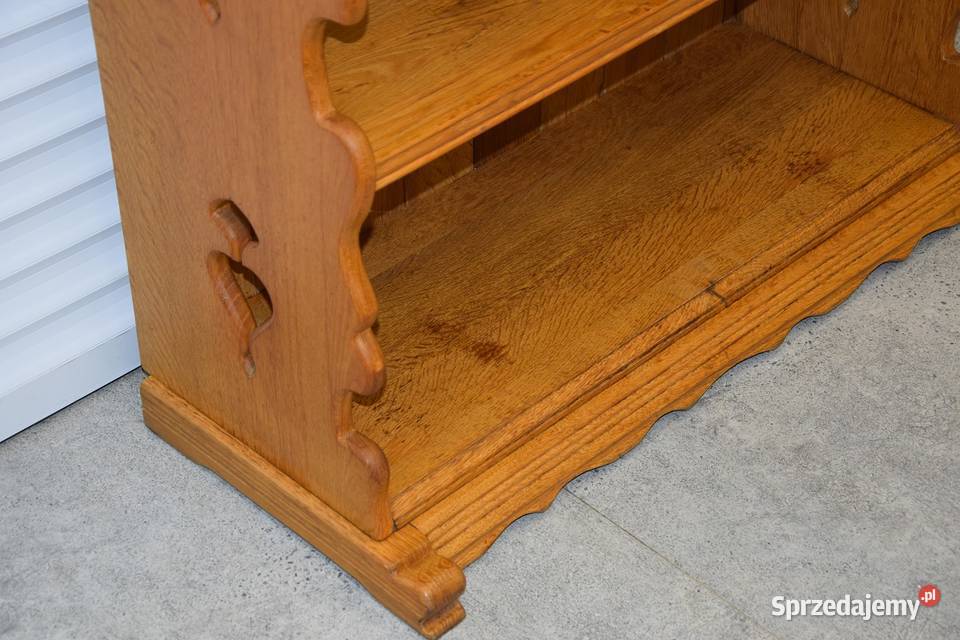 regał z drewna dębowego super stan