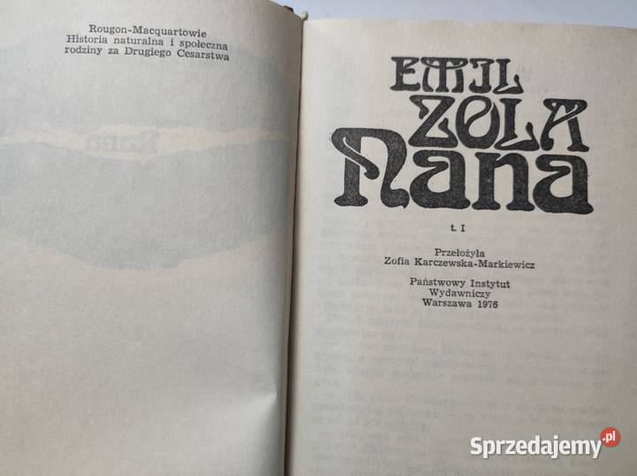 Nana powieść Emil Zola świętokrzyskie Kielce