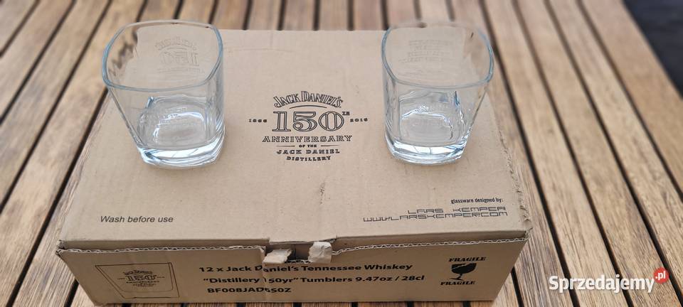 Zestaw kolekcjonerskich szklanek Jack Daniels przezroczysty Serock