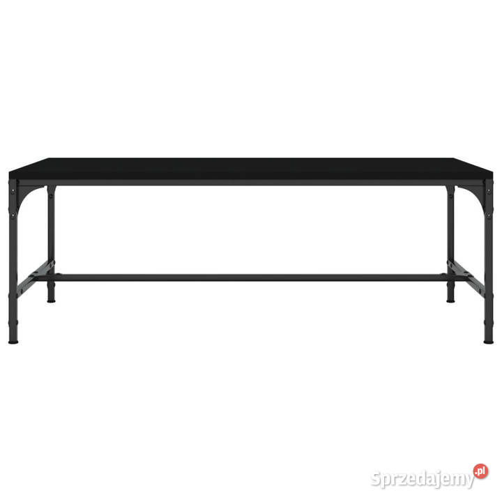 Stolik kawowy czarny 80x50x35 materiał Warszawa