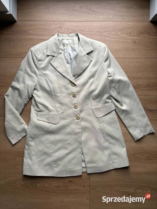 Elegancki komplet damski 42 XL żakiet spódnica kolorowy