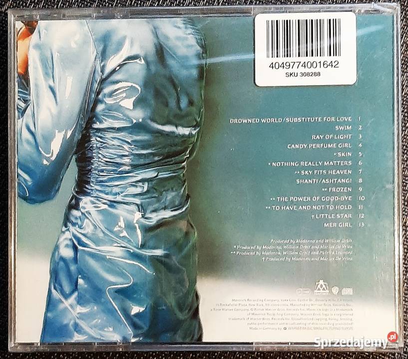Wspaniały Album Cd MADONNA Album Ray Of Light CD