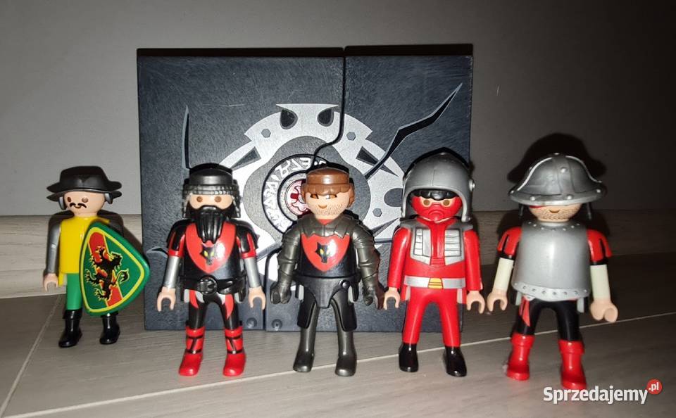 Figurki zestaw kolekcja rycerze Playmobil mini Łódź