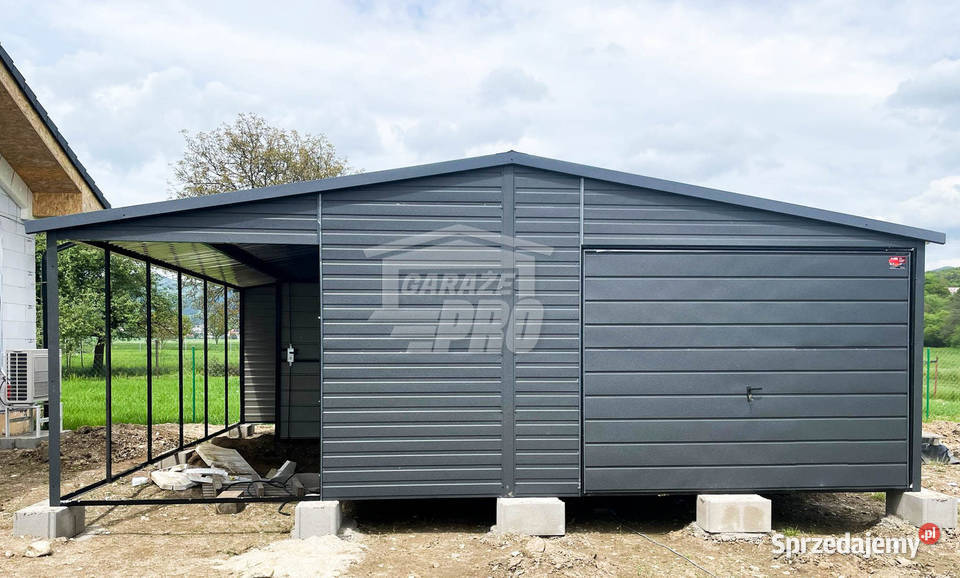 Garaż blaszany 5x6 wiata antracyt brama drzwi 490zł/m2 Bydgoszcz sprzedam