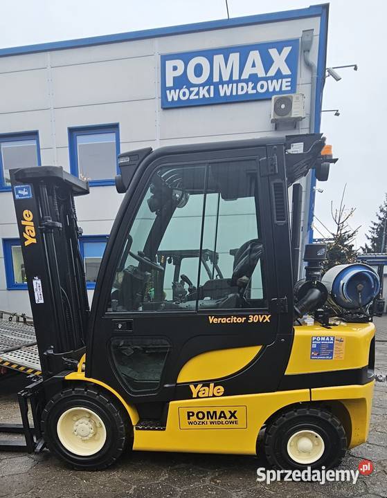 YALE GLP25VX Wózek widłowy 3 T 2013r triplex Wózki widłowe Oborniki