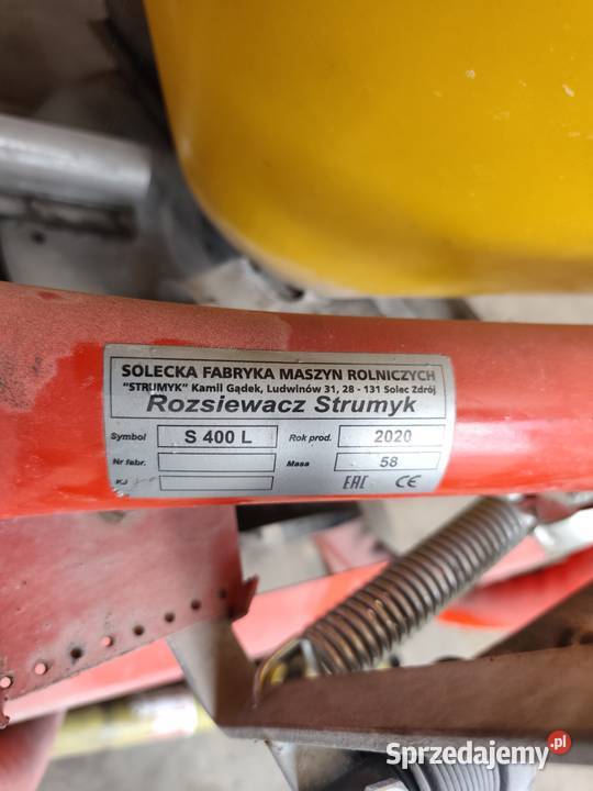 Rozsiewacz nawozów Strumyk lej Przedecz