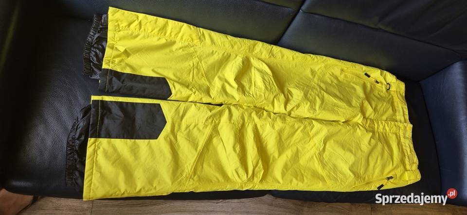 Spodnie narciarskiesnowboard CRIVIT ML żółte podlaskie Białystok