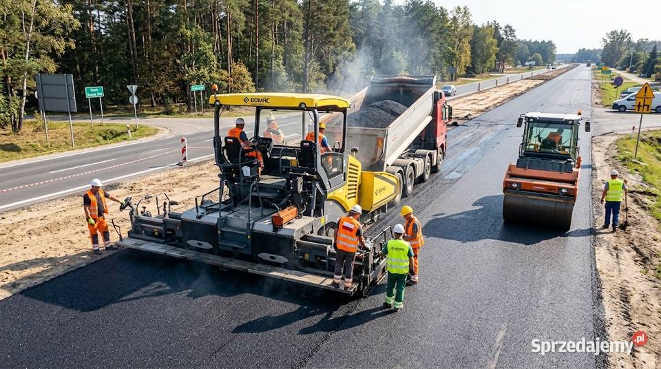 Ukladanie asfaltu Legnica Walbrzych położenie Wrocław
