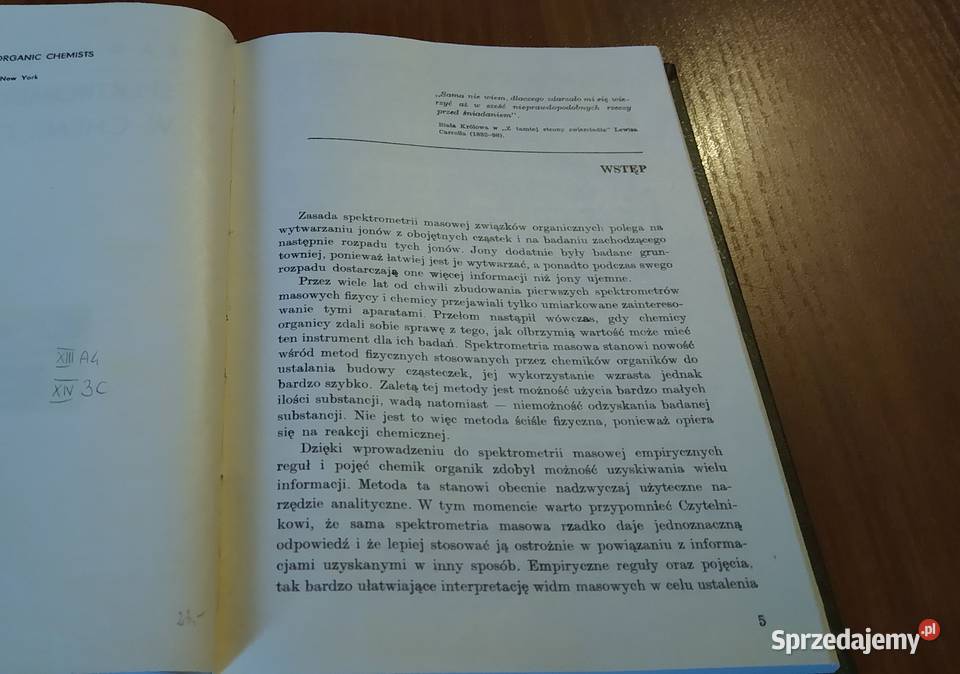 Spektrometria masowa w chemii organicznej twarda