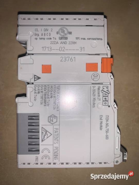 Moduł końcowy magistrali Wago Fieldbus 750600 Warszawa