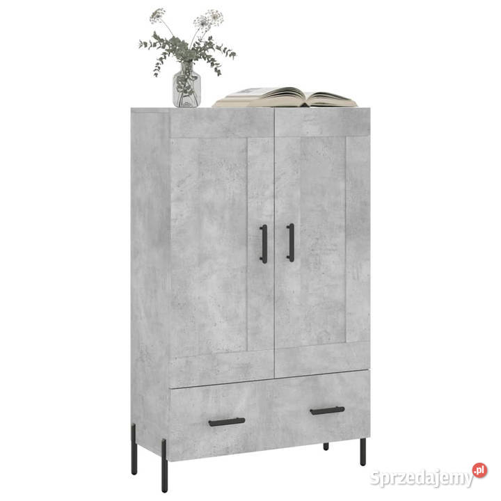 Wysoka szafka szarość betonu 695x31x115 WM830336 Warszawa