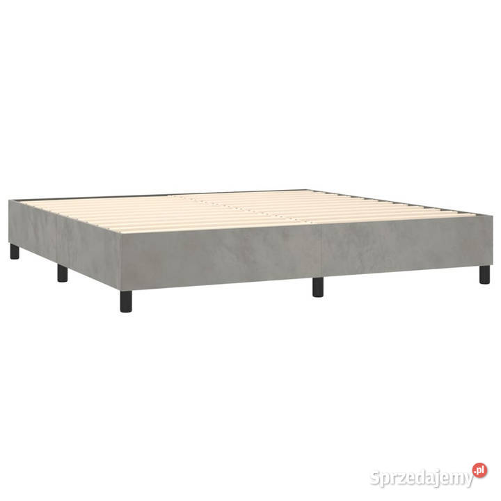Łóżko kontynentalne z materacem jasnoszare 128cm Warszawa