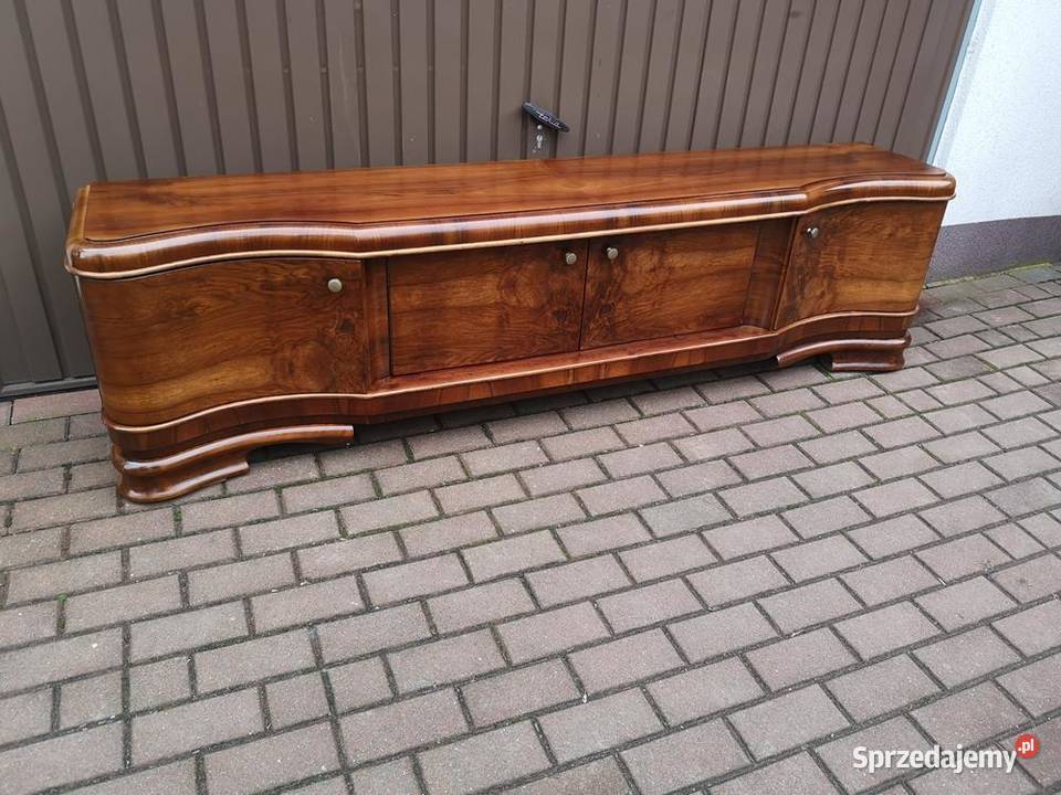 Komoda ARTDECO Orzech Unikatowa Niska RTV Stara Swarzędz sprzedam