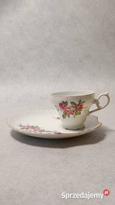 Piękny zdobiony duet filiżanka Szczecin