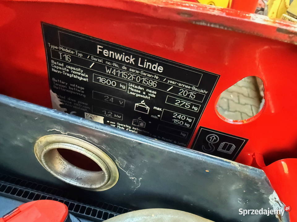 paleciak elektryczny LINDE T16 2012 2019r różne Linde Działoszyn