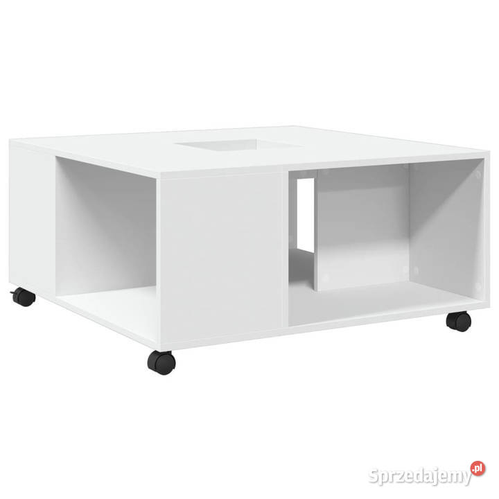 Stolik kawowy biały 80x80x40 materiał Warszawa