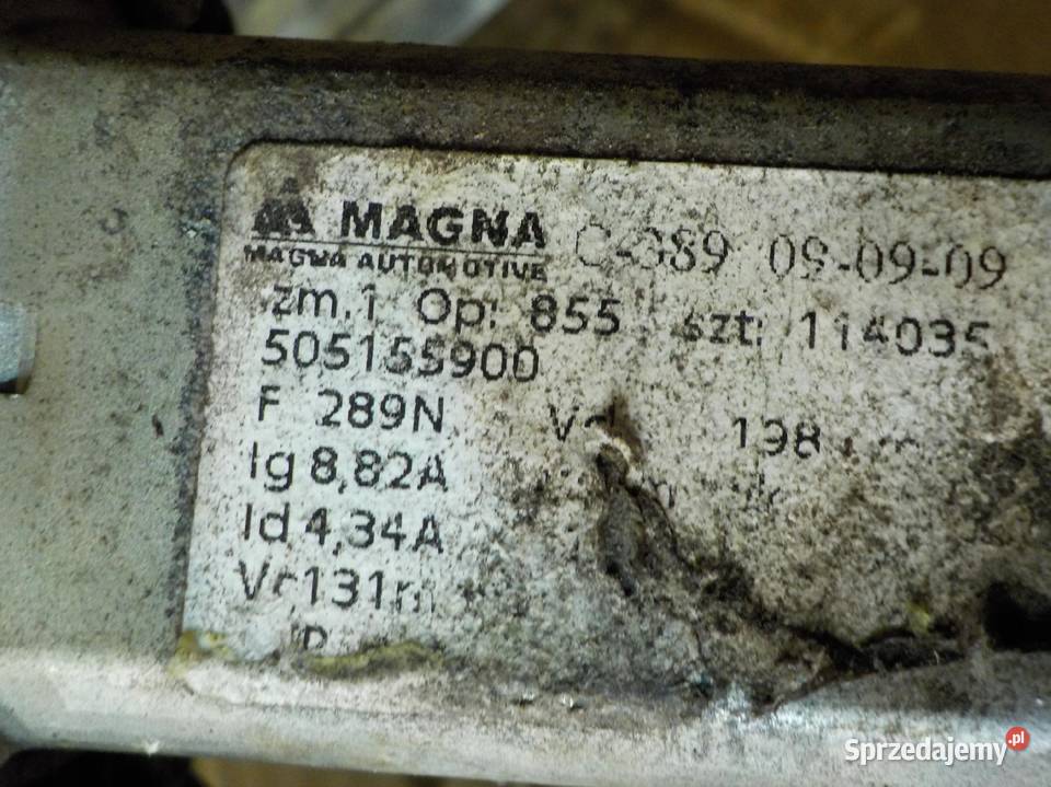 ALFA ROMEO MITO 14 B 09r 3D podnosnik szyby lewy mazowieckie Suków