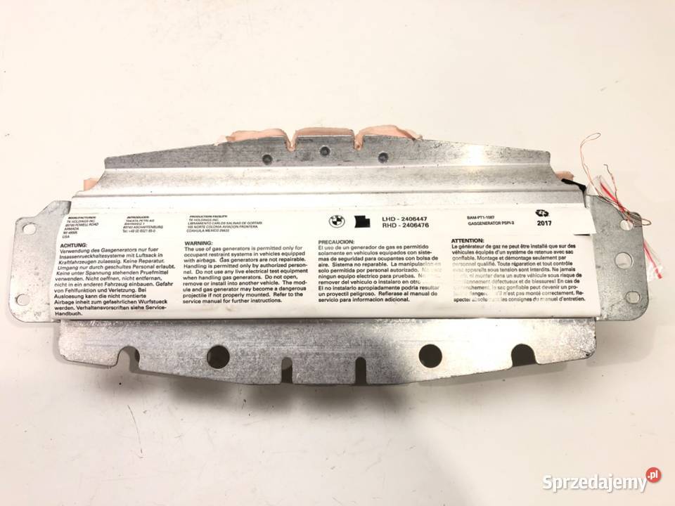 PODUSZKA POWIETRZNA PASAŻERA BMW E71 2406447 osobowe