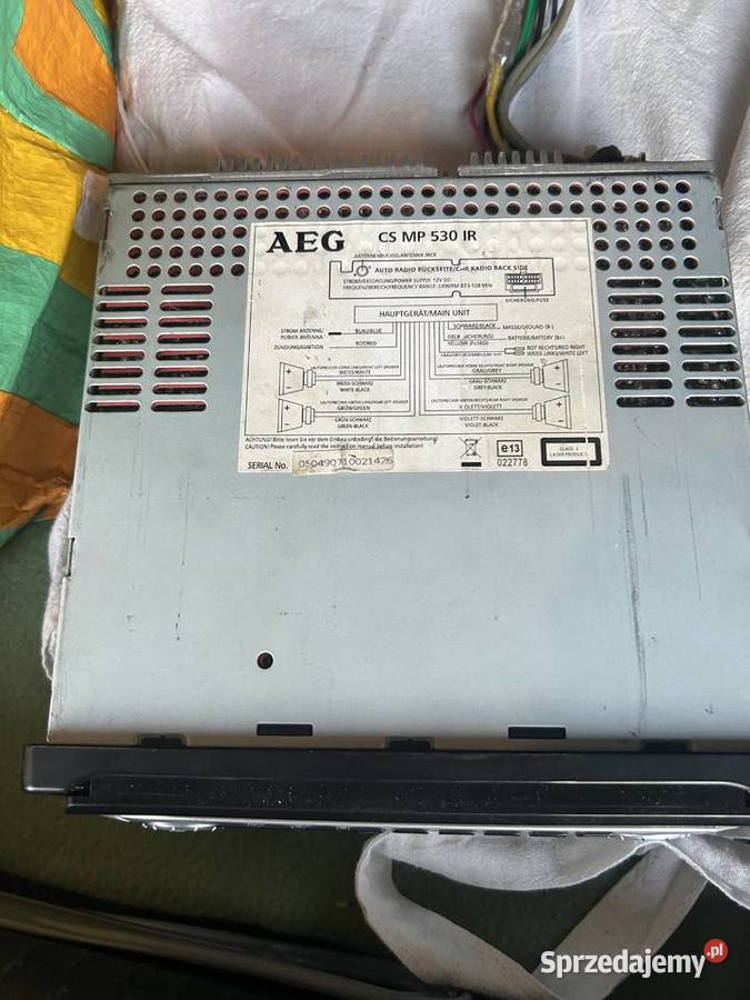 Radio samochodowe radio AEG CS MP 530 IR Gliwice sprzedam