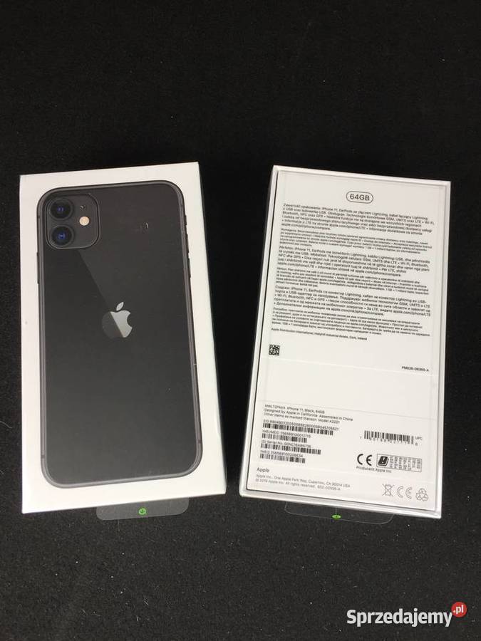 2X Iphone 11 64 Giga czarny Tmobile dowód zakupu Okazja