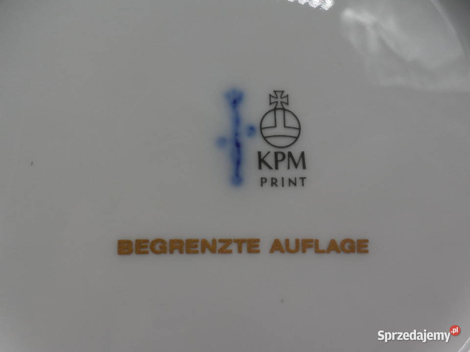 KOLEKCJONERSKI TALERZ ŚWIĄTECZNY KPM BERLIN 1989 Raszków sprzedam