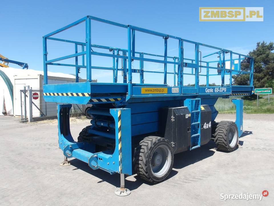Podnośnik nożycowy spalinowy Genie GS3390 RT 4x4 Dźwigi, podnośniki Pleszew