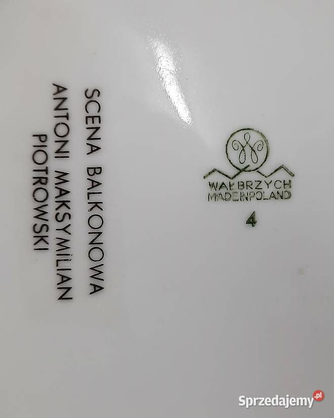 Stary Talerz Ozdobny Wałbrzych AntykiMarki Marki