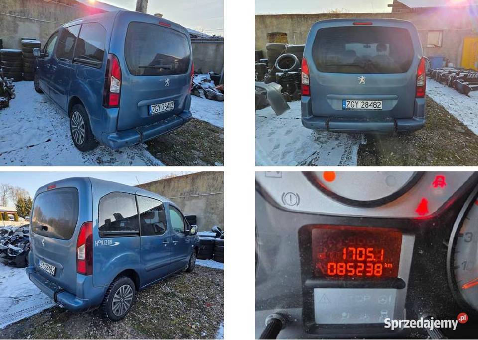 Peugeot Partner II sprzedaż syndyka niebieski zachodniopomorskie