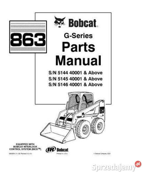 BOBCAT T 190 S 250 963 863 G katalog części Kielce