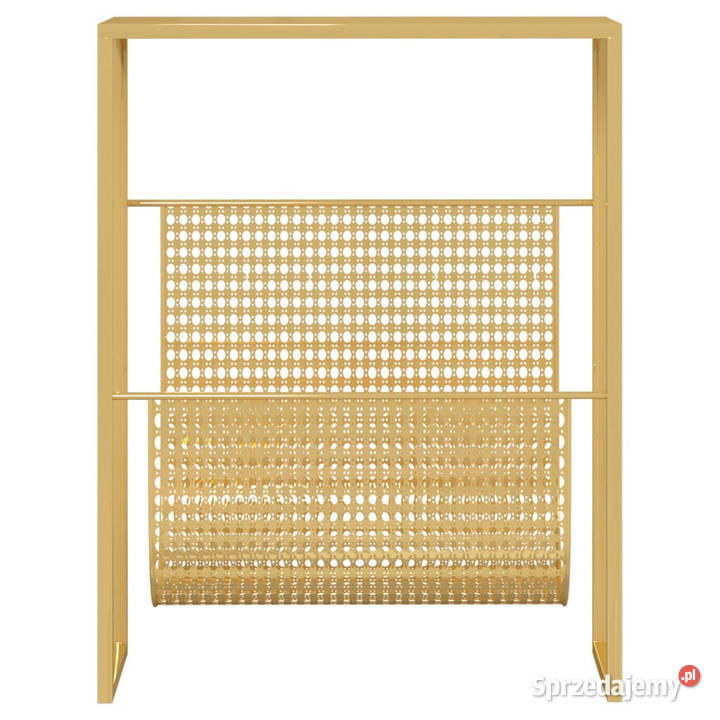 Stojak na gazety złoty 35x15x45 stal WM331669 mazowieckie Warszawa