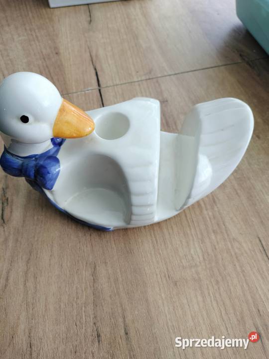 Porcelana szkliwiona kaczka serwetnik Choszczno sprzedam