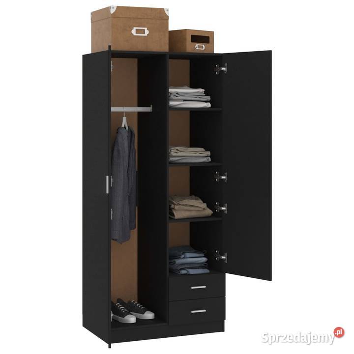 vidaXL Szafa czarna 80x52x180 SKU800640 Warszawa