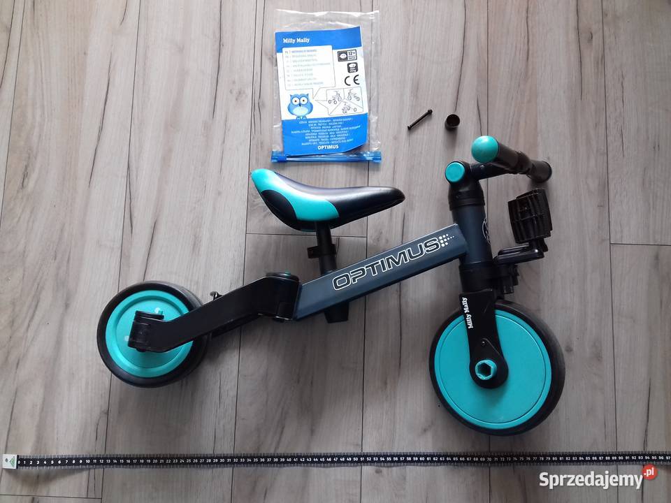 Rower 3w1 biegowy z pedałami Milly Mally Optimus Bydgoszcz