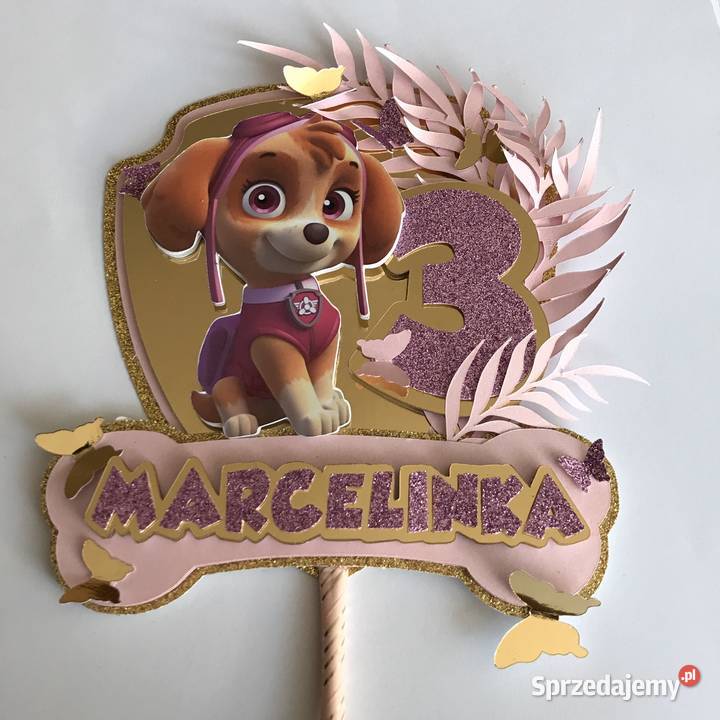 Psi patrol sky topper urodziny safari dekoracje Nowy Sącz