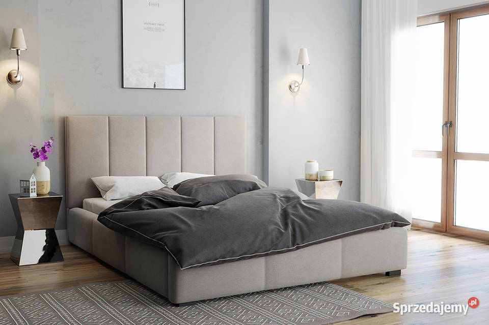 Łóżko dwuosobowe Verona 140x200 cm z materacem