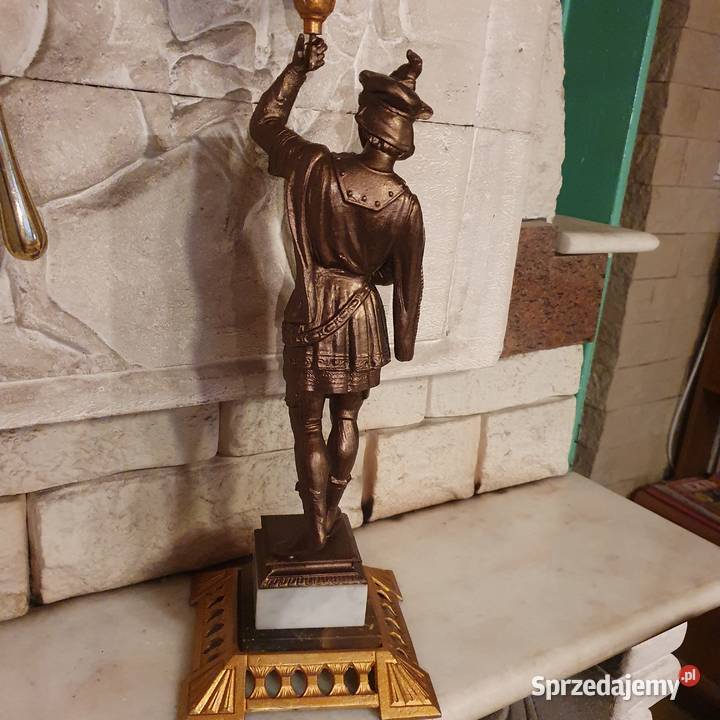 Sprawnafiguralna lampa naftowa z cynkalu 80 5 Wrocław