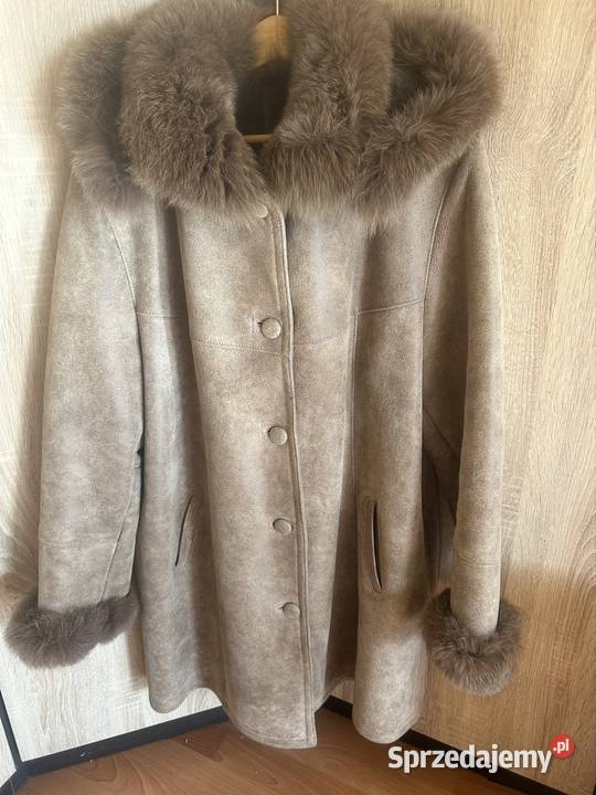 Kożuch kożuszek damski skóra naturalna obszyty śląskie Gliwice