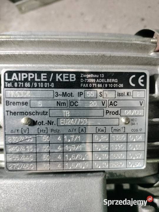 Motoreduktor 025 kw Szlachta