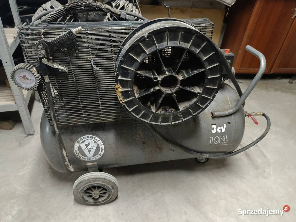 Kompresor dwucylindrowy 100l 230V 22kW FABRYCZNY Nowa Słupia