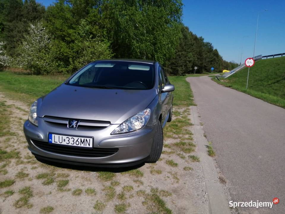 Peugeot 307 20 BG 136 2003r skórzana tapicerka Opole Lubelskie