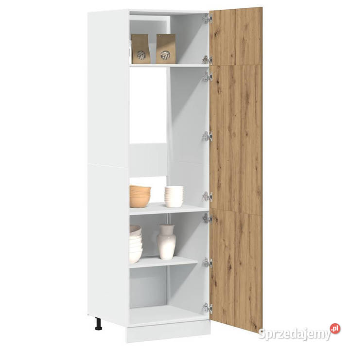 Szafka na lodówkę dąb artisan 60x57x207 WM856126 mazowieckie
