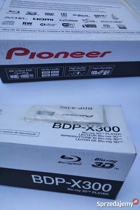 Pioneer BDPX300 UHD 3D DAC HiRes SACD komplet Dęblin