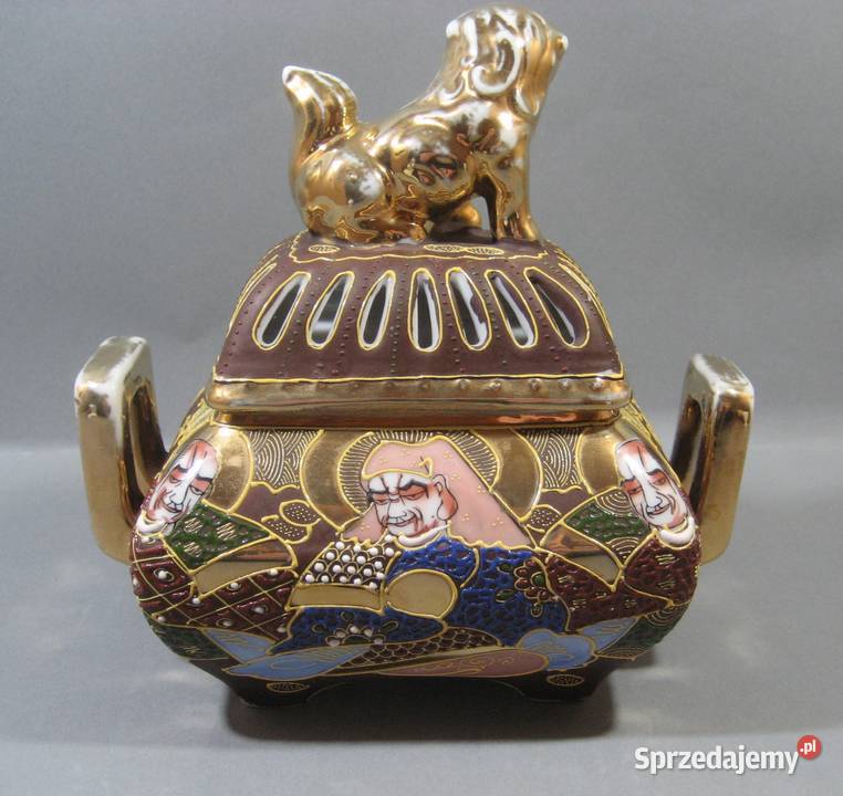 Kadzielnica Japońska Porcelanowa Imari Sygnowana Porcelana i szkło Warszawa