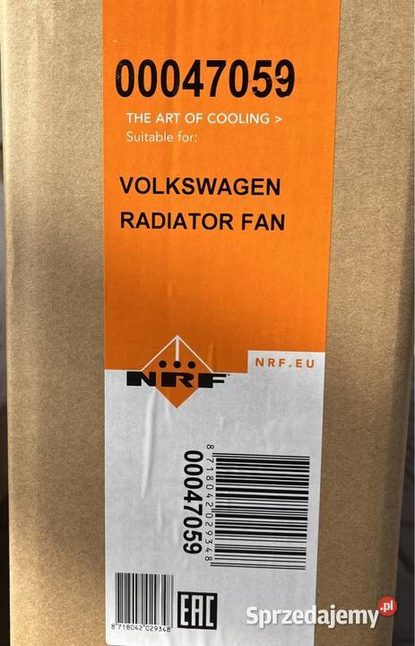 Wentylator chłodnicy VW Skoda Audi podkarpackie Leżajsk