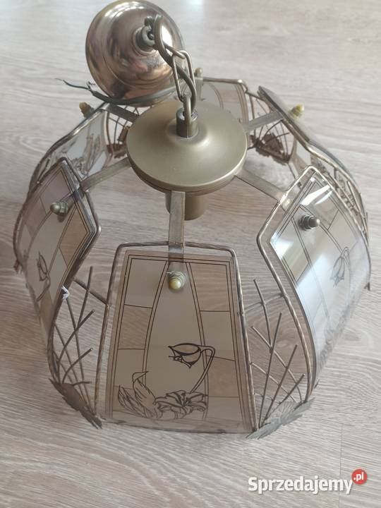 Lampa sufitowa szkło witraż małopolskie Wadowice sprzedam