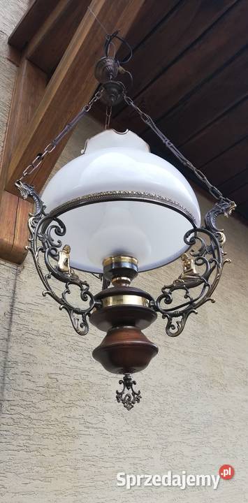 Lampa wisząca stylowa retro naftowa zabytkowa Garwolin sprzedam