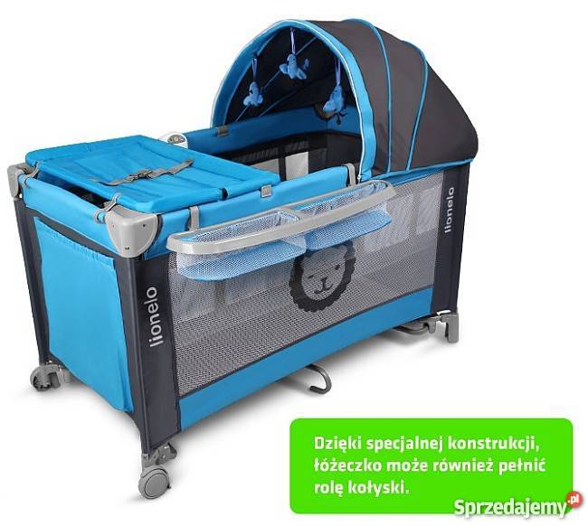 KOJEC łóżeczko turystyczne LIONELO SVENdodatki