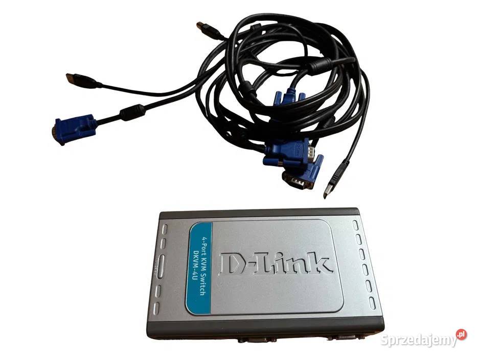 DLink DKVM4U 4portowy przełącznik KVM USBVGA z śląskie Goleszów